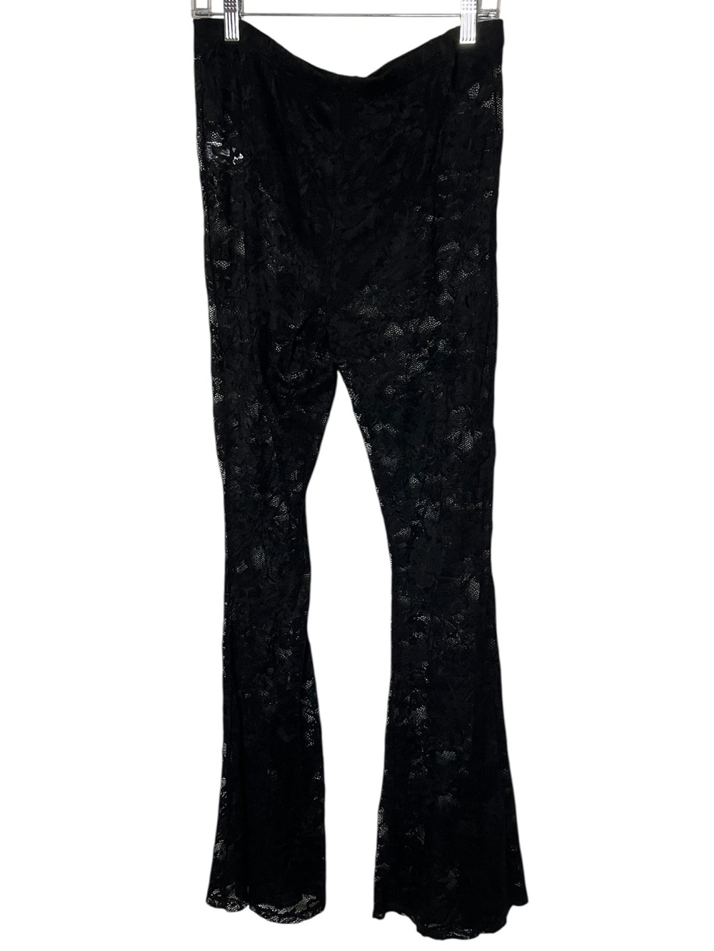 Current Mood x Dolls Kill Sheer Lace Flare Pants XL‎ NWOT